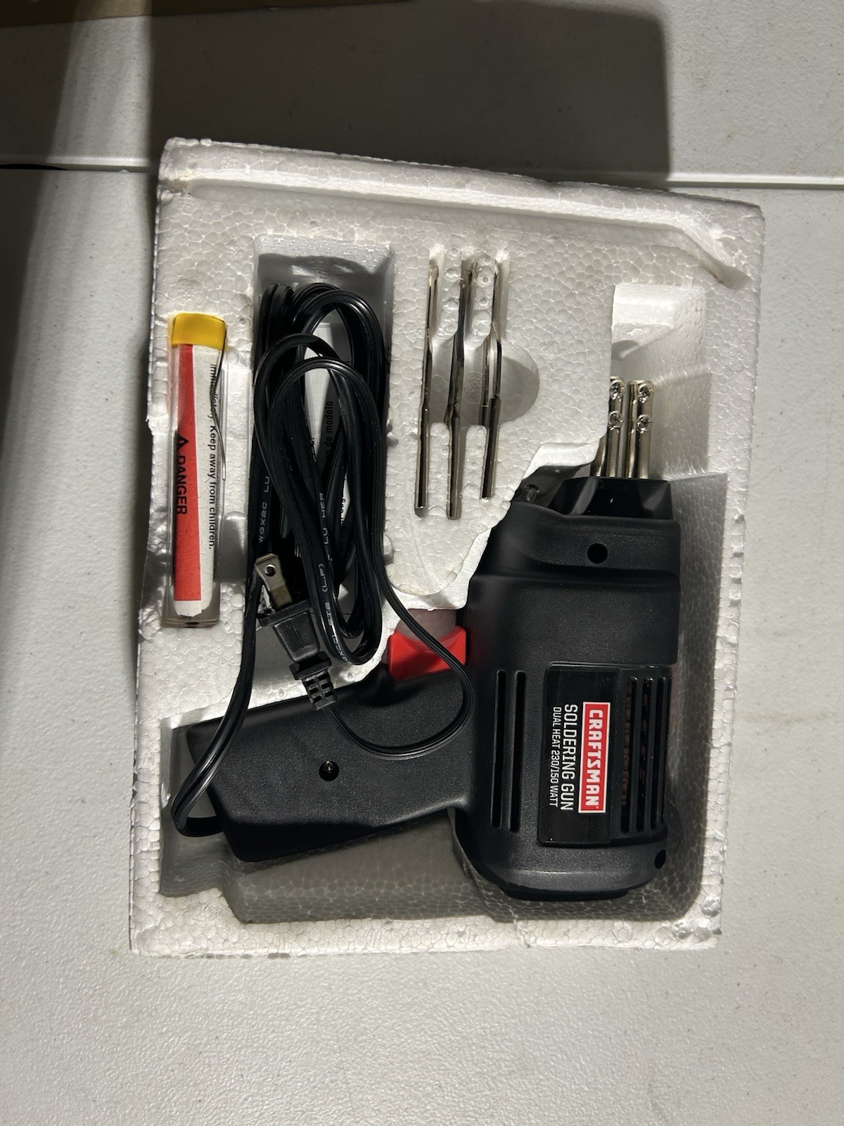 Craftsman 954046 Heavy Duty Soldering Gun 230/150W Dual Heat UNUSED Open Box