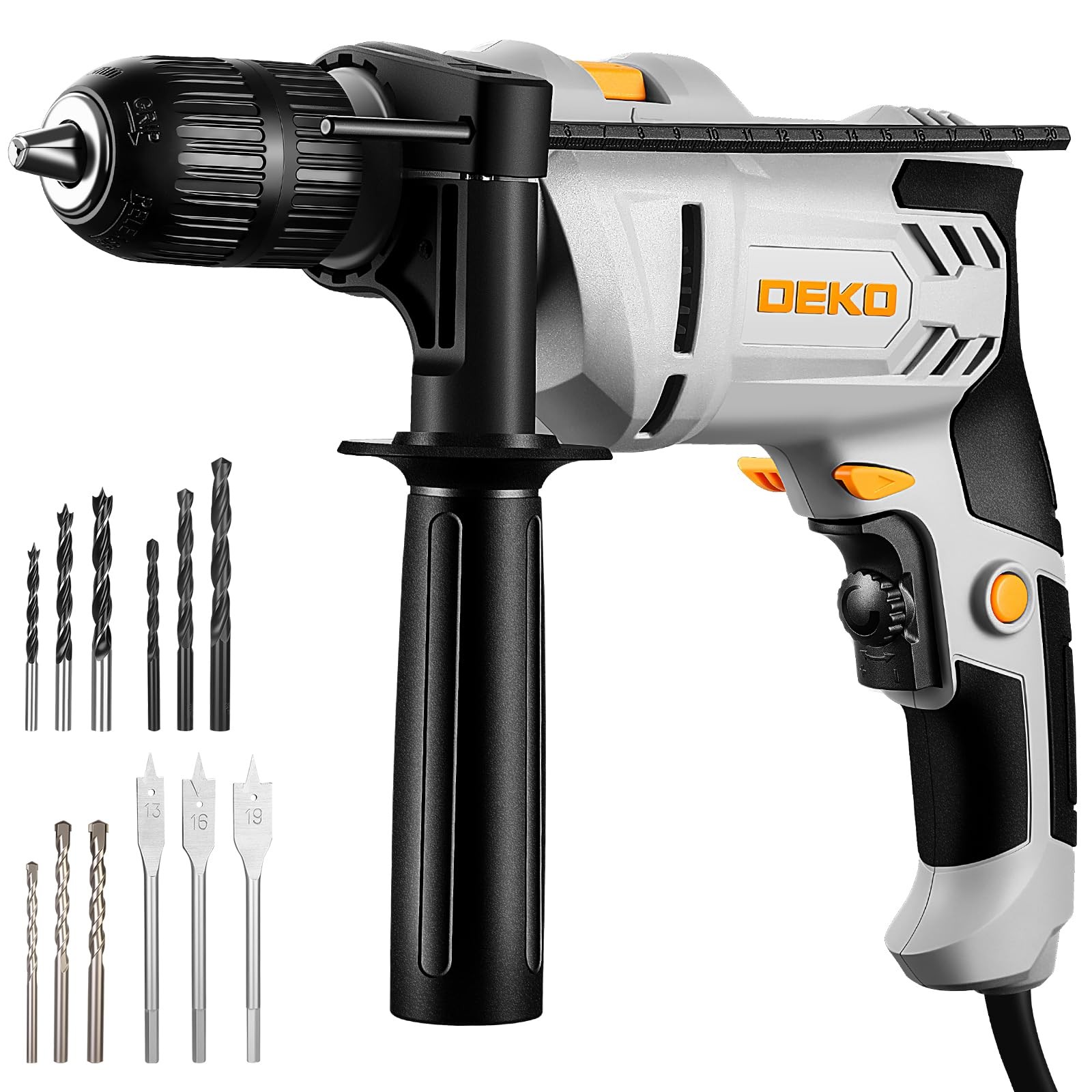 DEKOPRO 6A 1/2&Prime; Hammer Drill Variable Speed