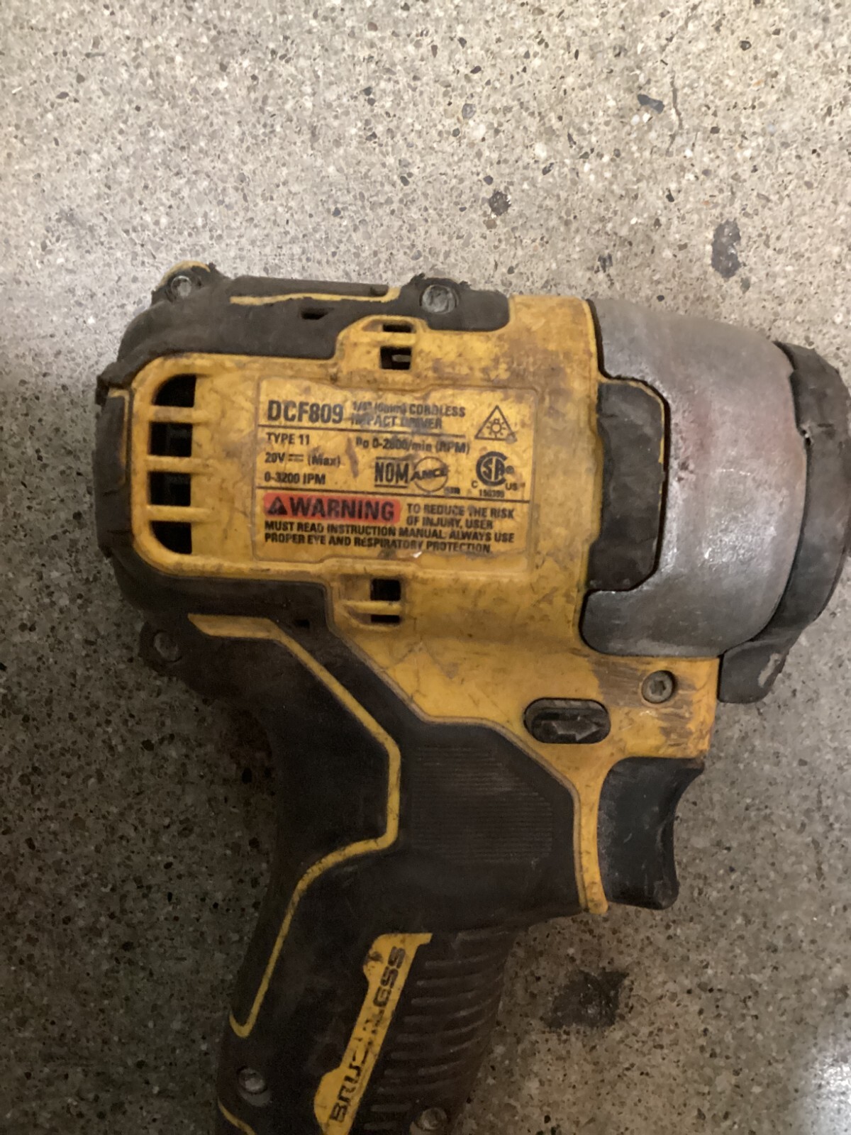 DeWalt ATOMIC 20V Max 1/4” Brushless Impact Driver 3200IPM Cordless DCF809