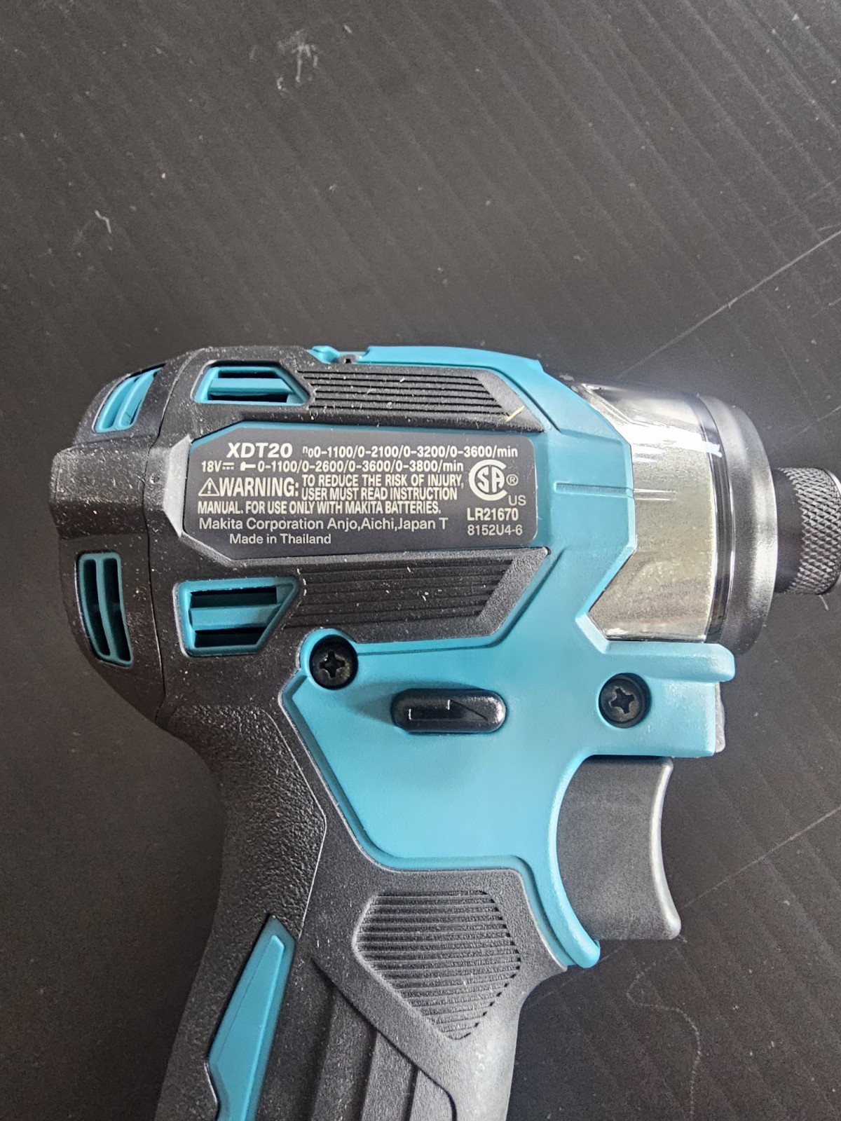 Makita XDT20Z 18V LXT Li-Ion Brushless Cordless Quick-Shift Mode 4-Speed Impact