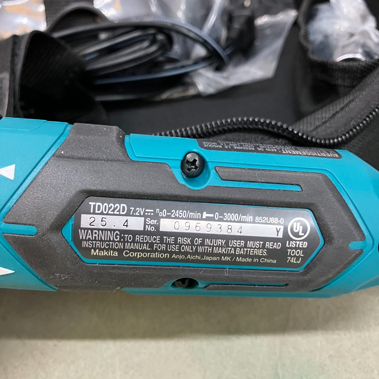 Makita Impact Drill Driver TD022DSE Blue Black 7.2V 2450 RPM Cordless