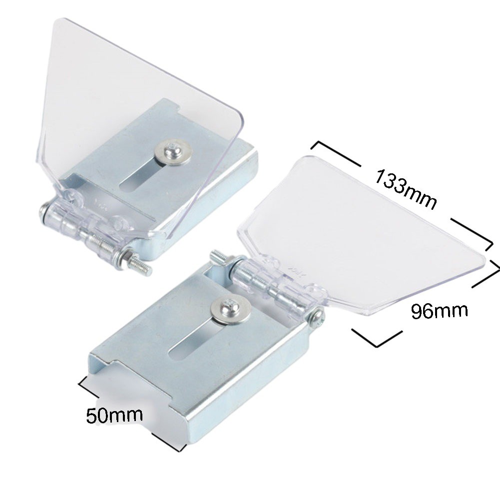 2pcs Grinder Safety Guards Stainless Steel and ABS for 50mm Wide Units