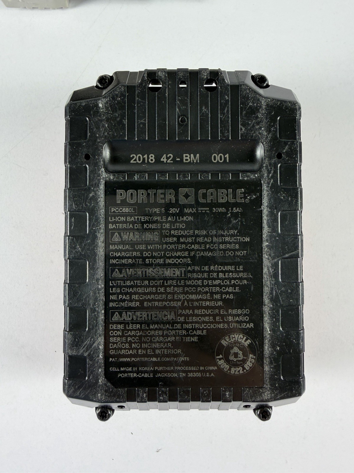 Porter Cable 20v Volt Max PCC620 1/2&Prime; Hammer Drill Driver & Battery