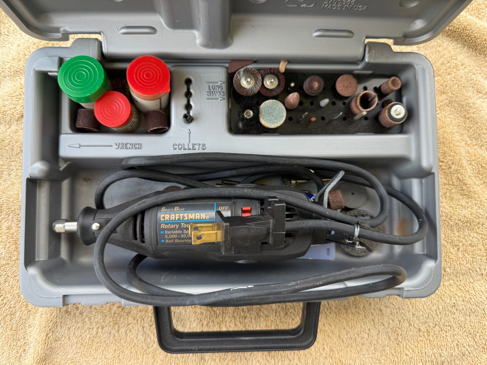 CRAFTSMAN DREMEL KIT MODEL NO. 572.610230 – AS PICTURED
