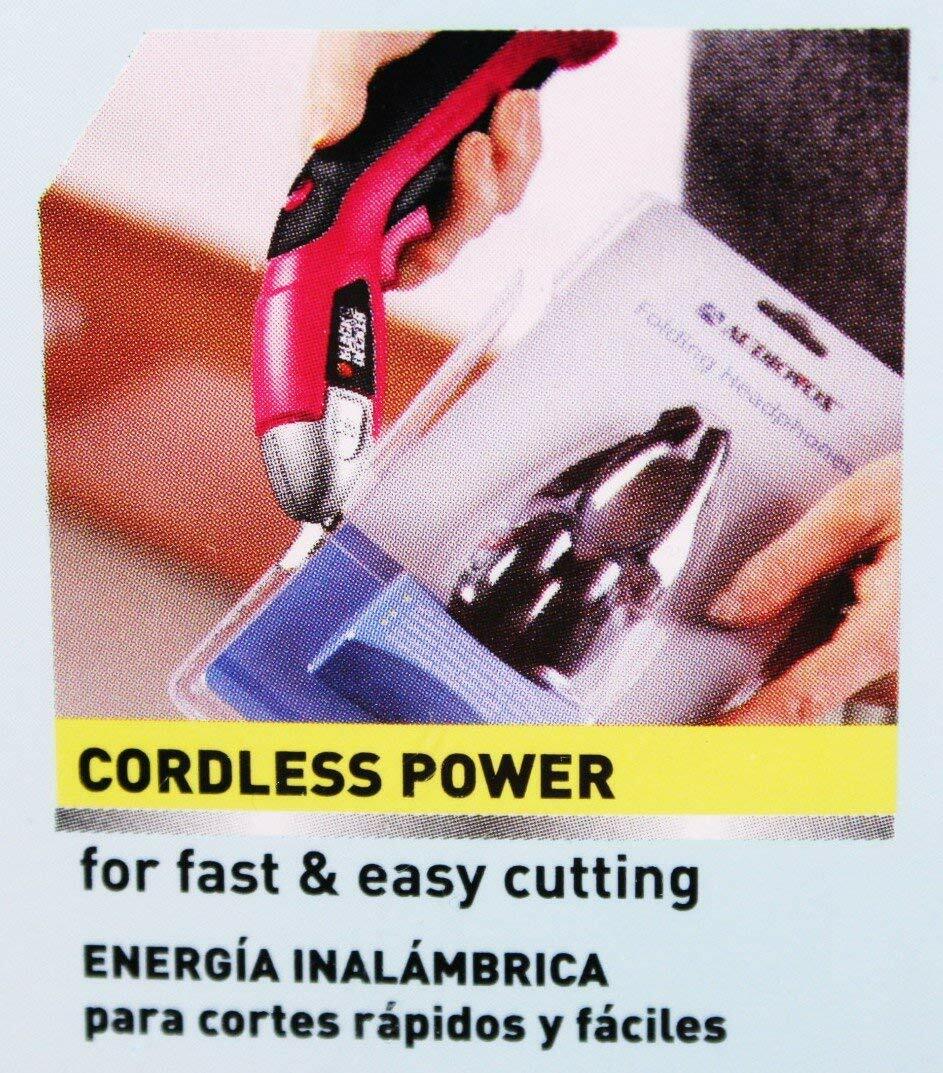 New-Sealed Black & Decker Home Power Scissors Cordless SZ360RD 3.6 Volts Pink