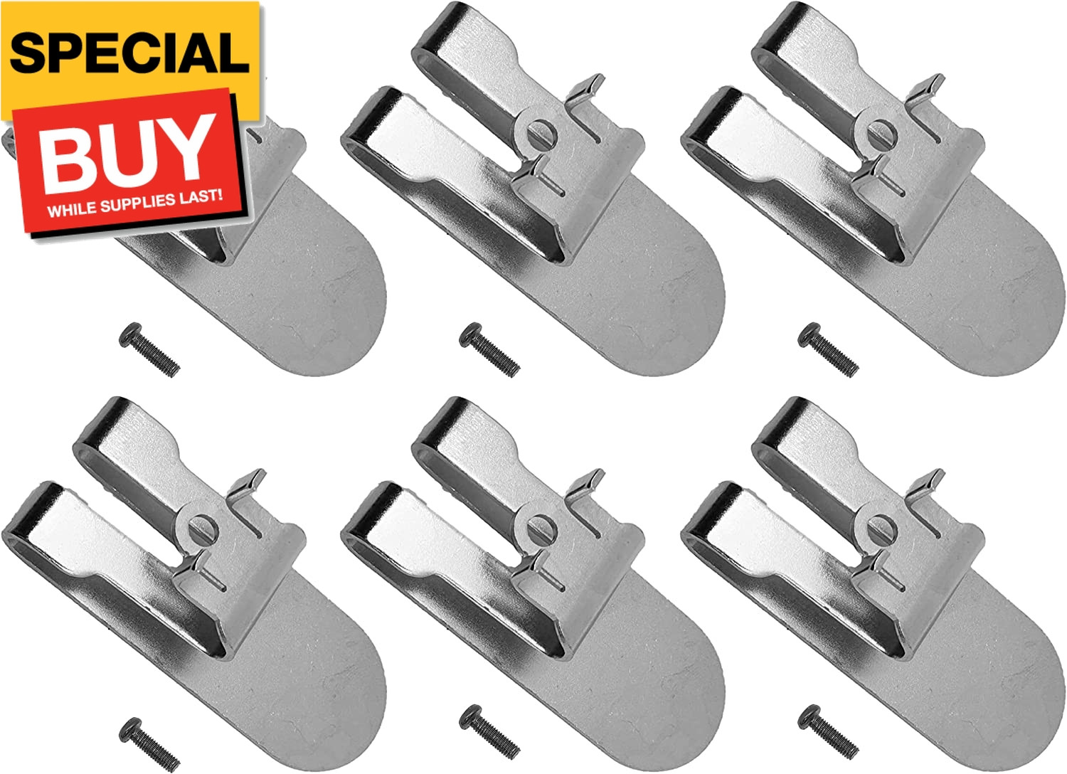 6Pcs N435687 Belt Clip Hook Kit for Drywall Screwgun Models DCF620B Type 1, DCF6