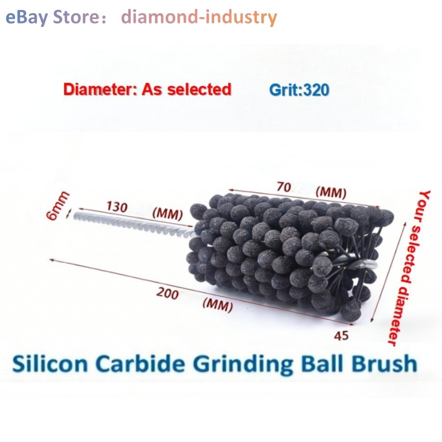 320 Grit Engine Cylinder Flexible Ball Hone All sizes：3mm –110mm Ball head brush
