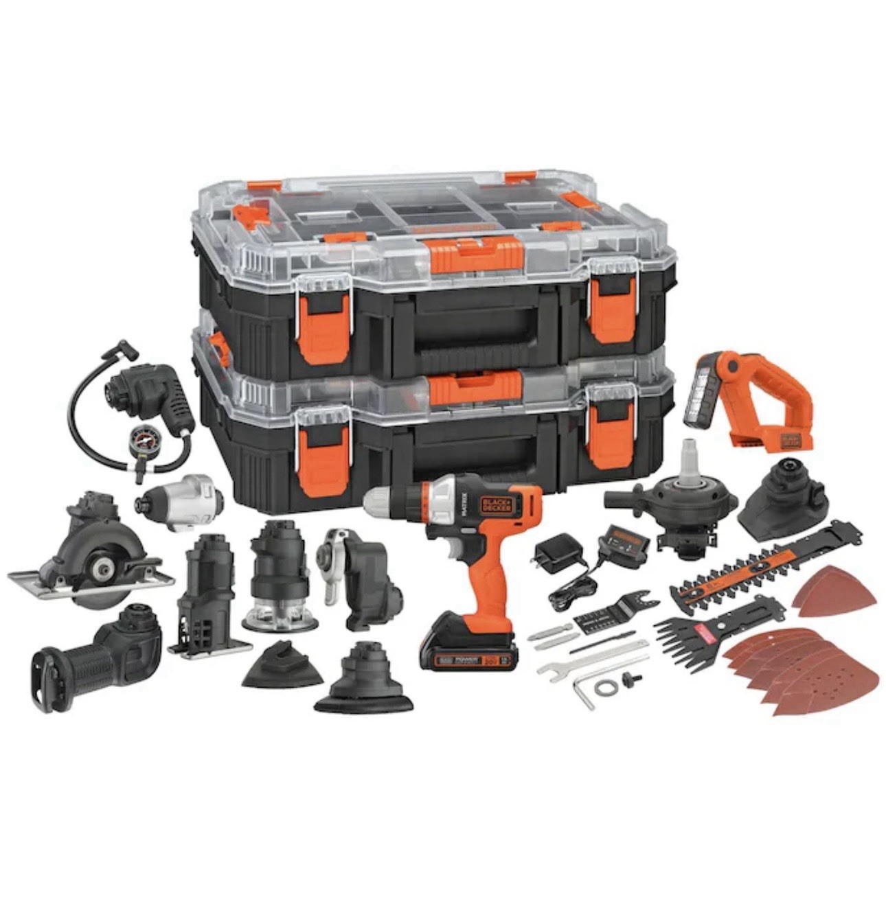 BLACK+DECKER MATRIX™ 20V MAX* Power Tool Kit – BDCDMT1212KITC1 NEW