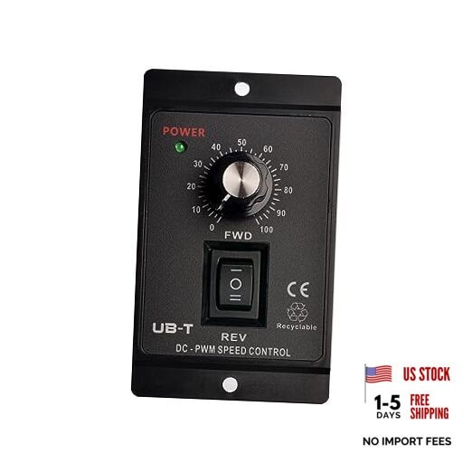matell DC 12-60V 20A PWM Brush Motor Speeds Controller,Motor Forward&Reverse
