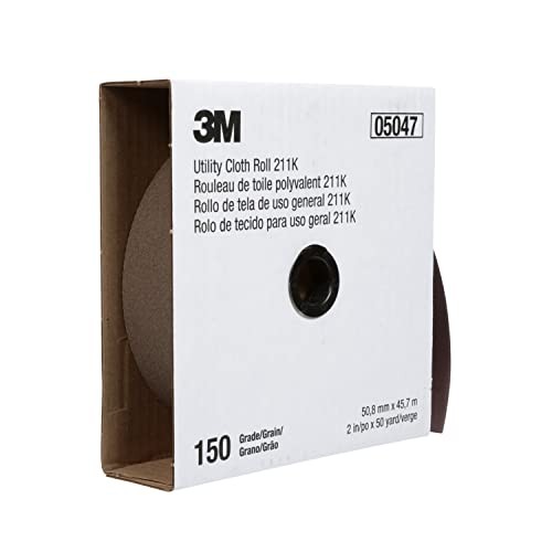 3M 05004 Utility Cloth Roll 211K, 240 Grade, 1&Prime; x 50 yd