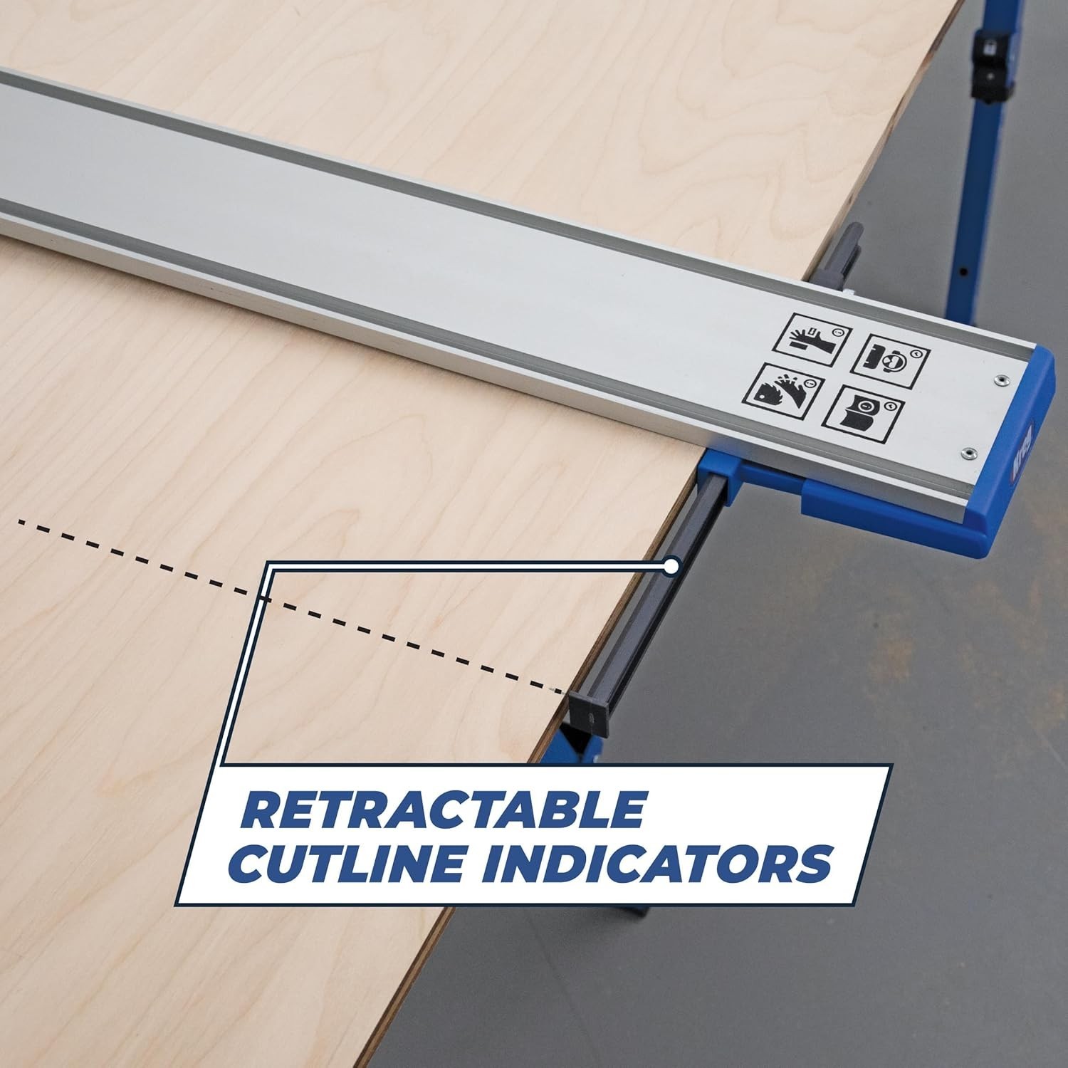 E Straight Edge Guide XL – 8 Ft Aluminum Rail for Precise Circular Saw Cuts