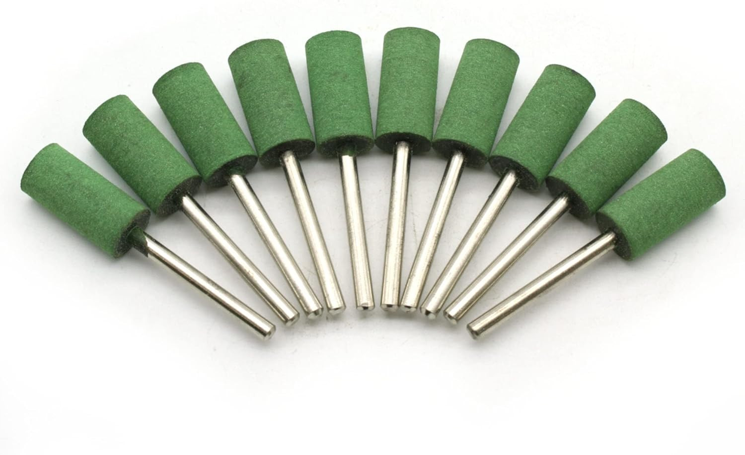 10 Pc 10 Mm (3/8 Inch) Cylinder Rubber Rotary Tool Polishing Burr with 3 Mm (1/8