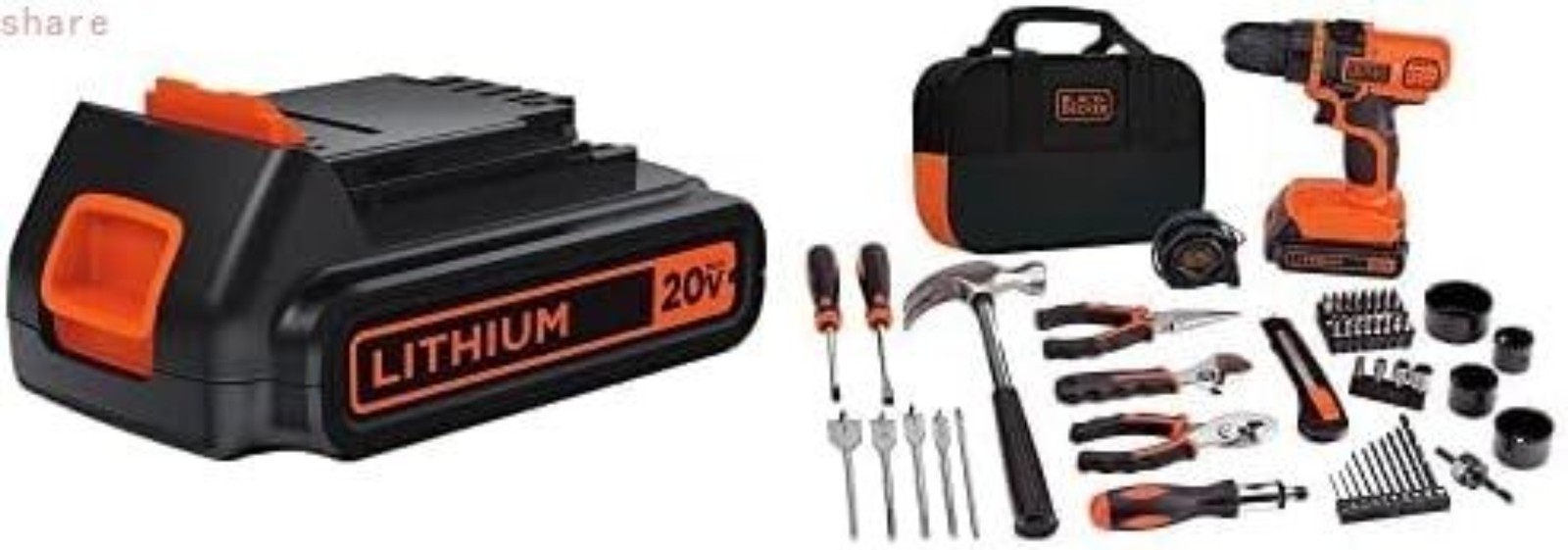 BLACK+DECKER LBXR20 20-Volt MAX Extended Run Time Lithium-Ion Cordless To,20 V