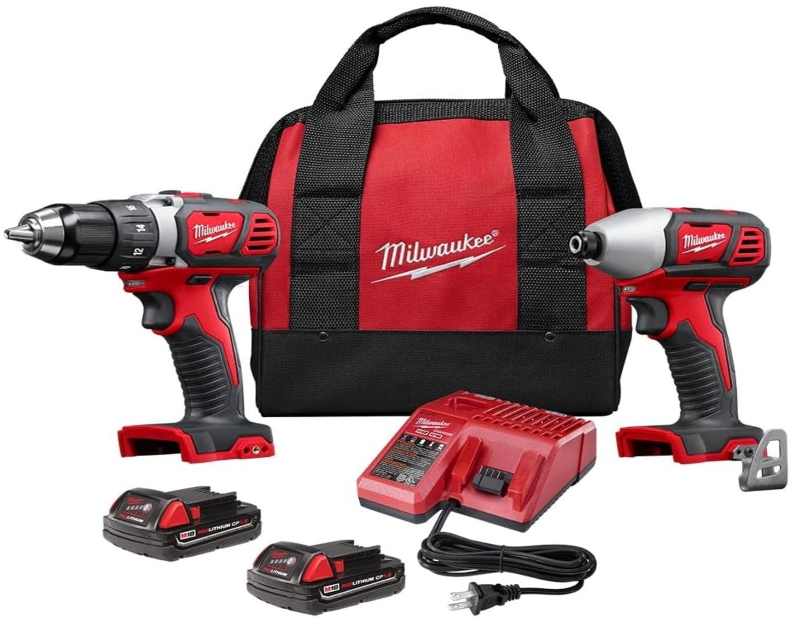 NEW Milwaukee Cordless Compact Drill and Impact Driver Power Tool Set – 2691-22