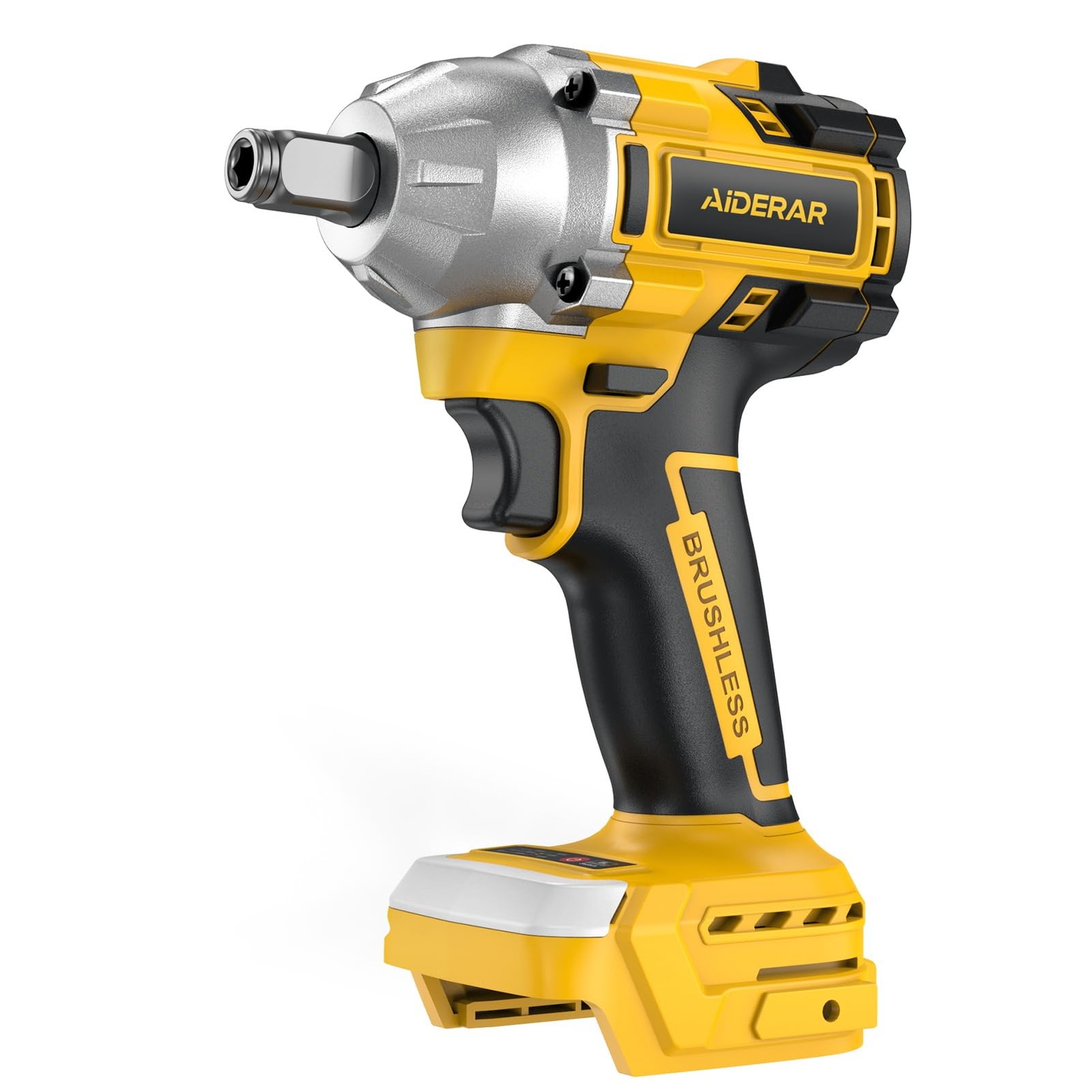 AIDERAR Cordless Impact Wrench for DeWalt Battery, 500Nm (369Ft-Lbs) 1/2&Prime; & 1…