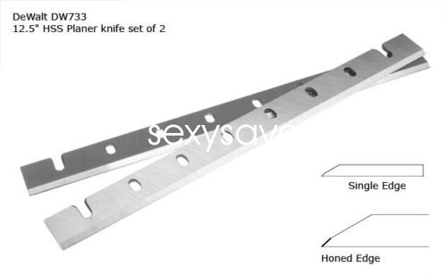 DeWalt DW733 12-1/2&Prime; Replacement Planer Knives 12.5&Prime; of HSS – Set of 2