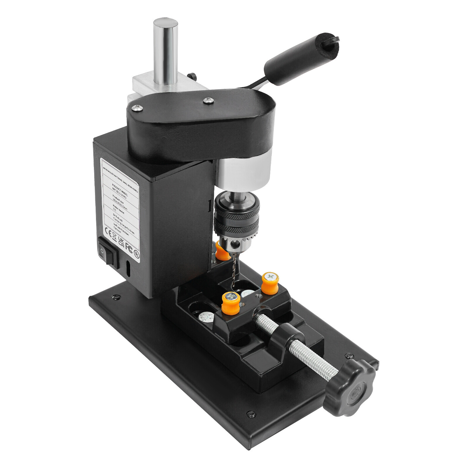 Power Bench Drill, Mini Drill Press, Adjustable Speed Electric Drilling Machine