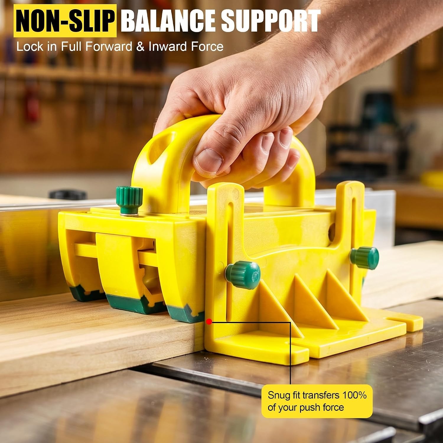 Table Saw Push Block for Woodworking | Router Tables, Band Saws & Jointers | Cut