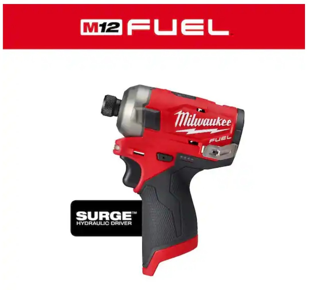 Milwaukee M12 FUEL SURGE 1/4&Prime; Hex Hydraulic Impact Driver 2551-20 (Tool Only)