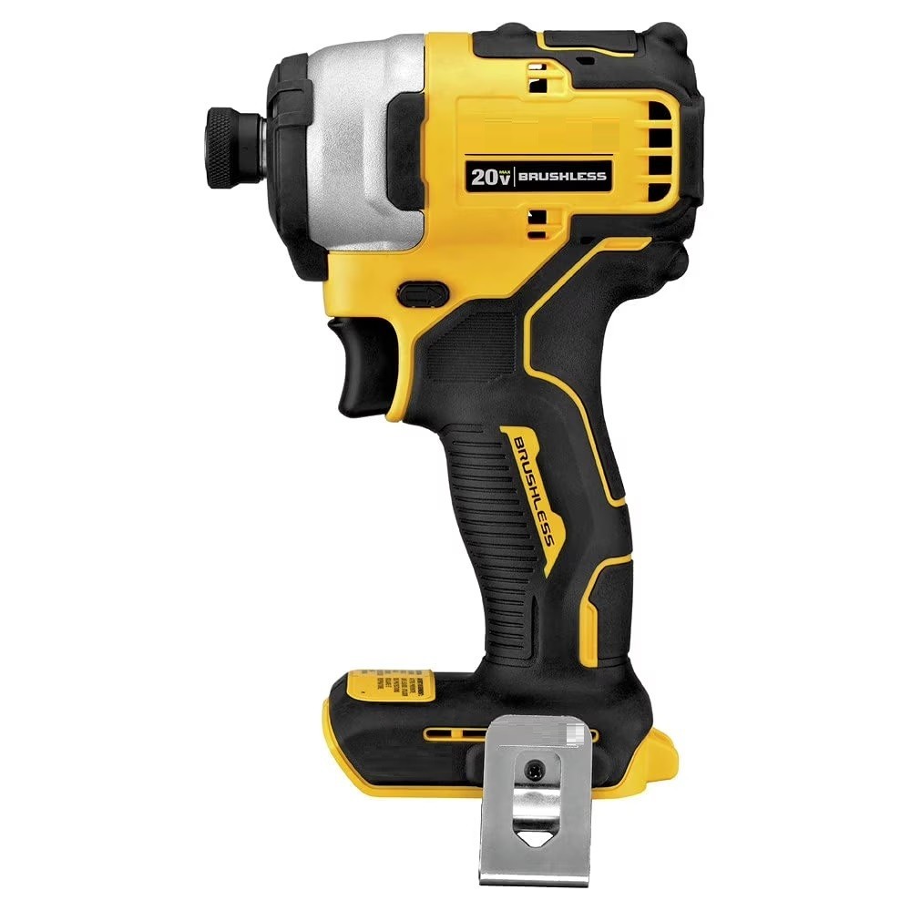 20V Cordless Brushless Impact Driver 1/4&Prime; Hex Tool Only Compact Variable Speed