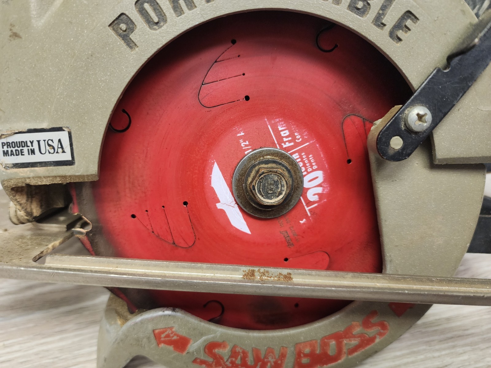 Porter Cable Model 345 Circular Saw Boss 150mm 6&Prime; Heavy Duty Tested Working READ