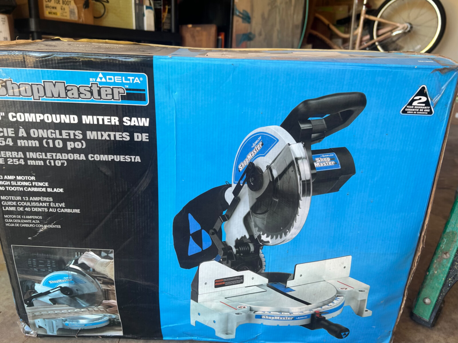 Delta -shop mast10&Prime; Electric Compound Miter Saw model SM100M Corded Electric