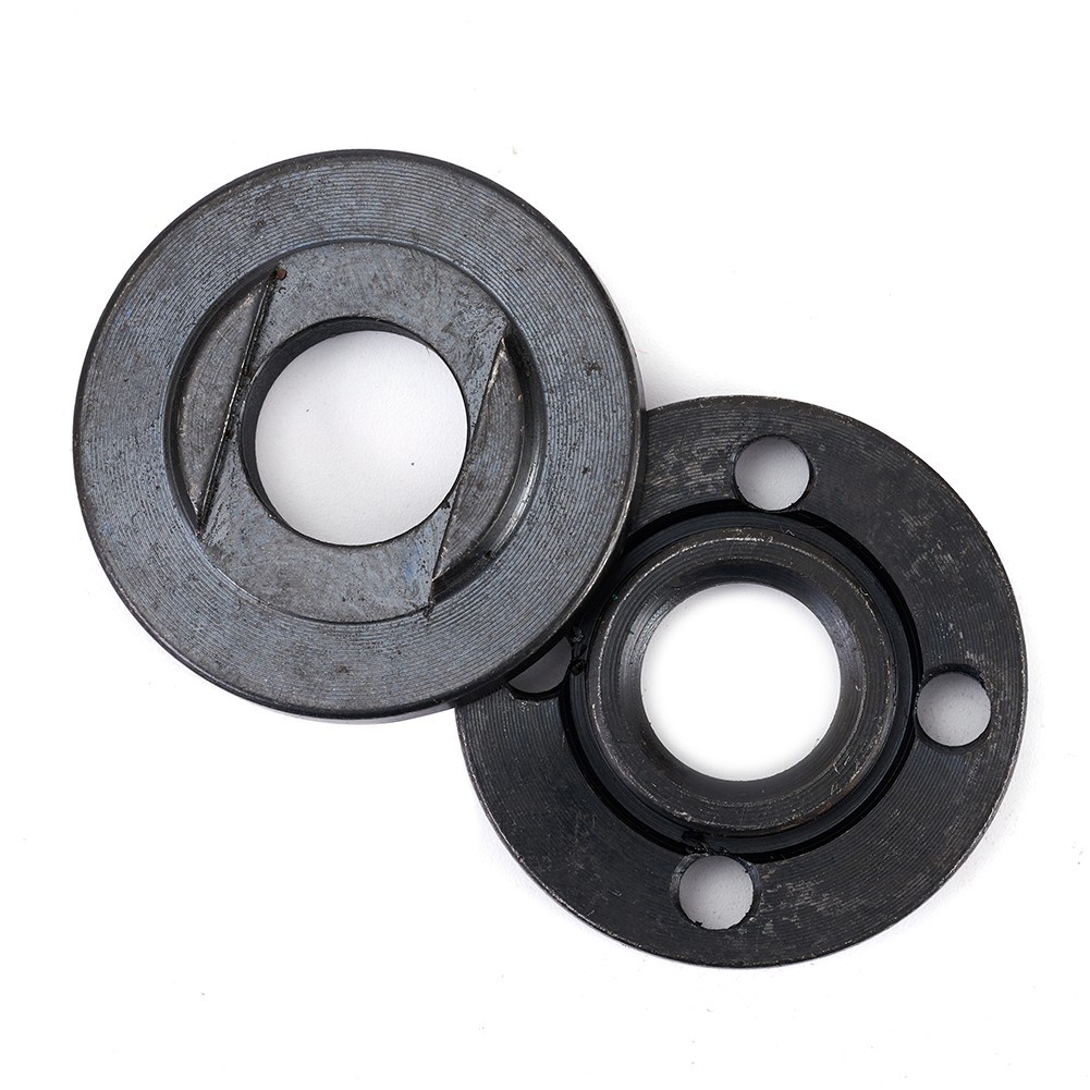 2pcs/set for m16 Thread Angle Grinder Flange Nut Kit Inner Outer Lock Nut Spare