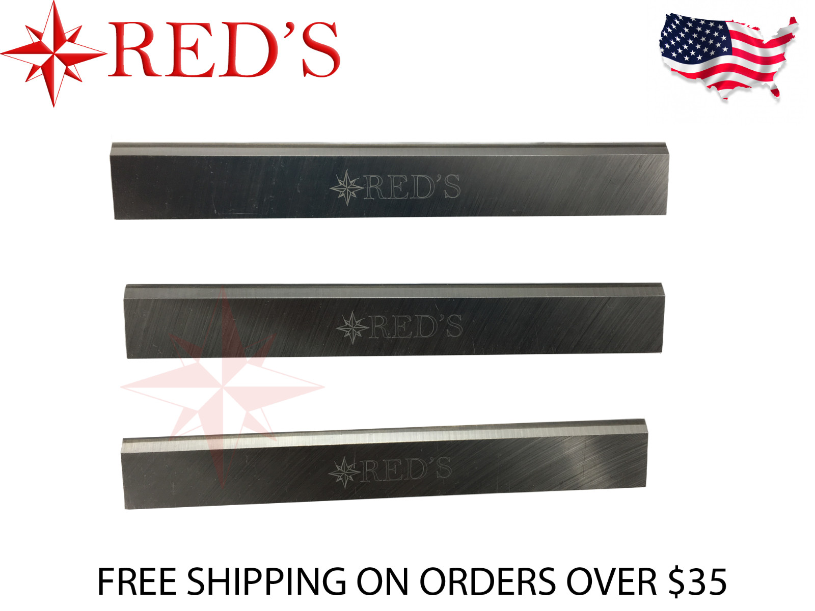 6 X 5/8 X 1/8 TCT CARBIDE PLANER JOINTER KNIVES BLADES Delta Jet