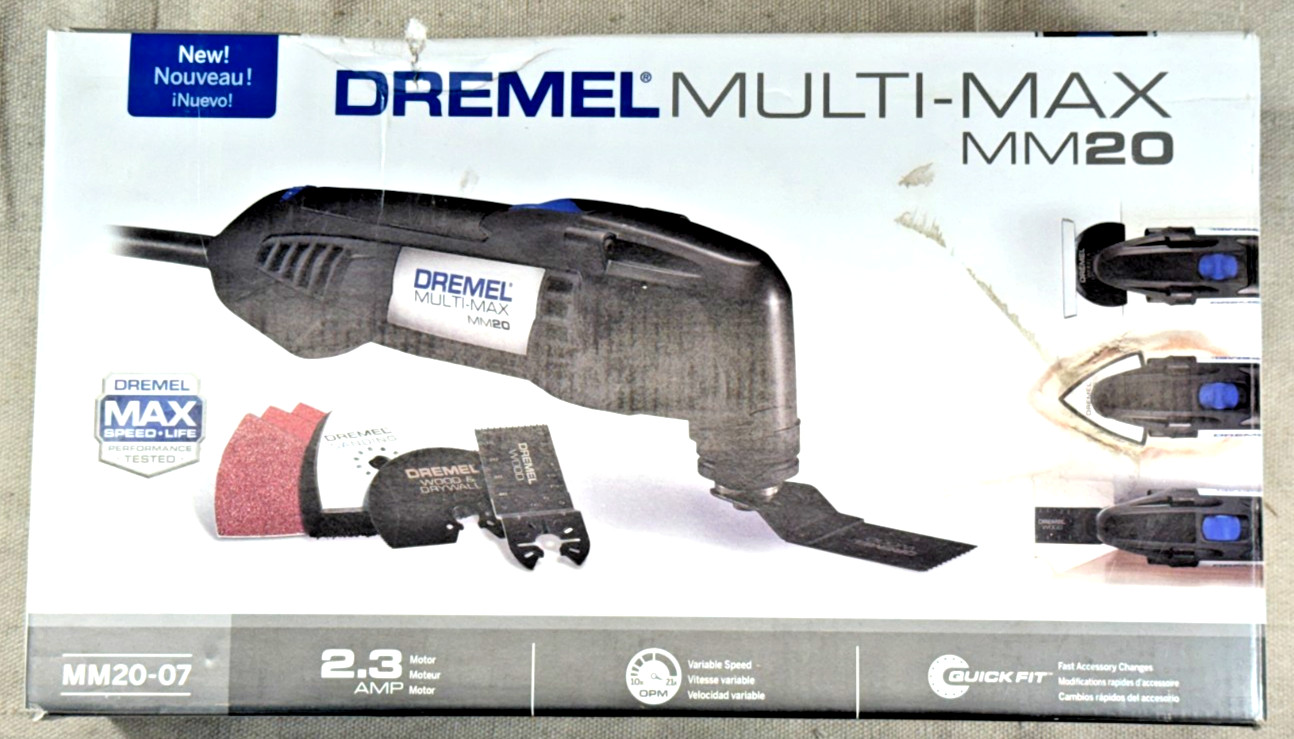 Dremel Multi-Max MM20-07 Corded Oscillating Multi Tool 2.3A With Accessories