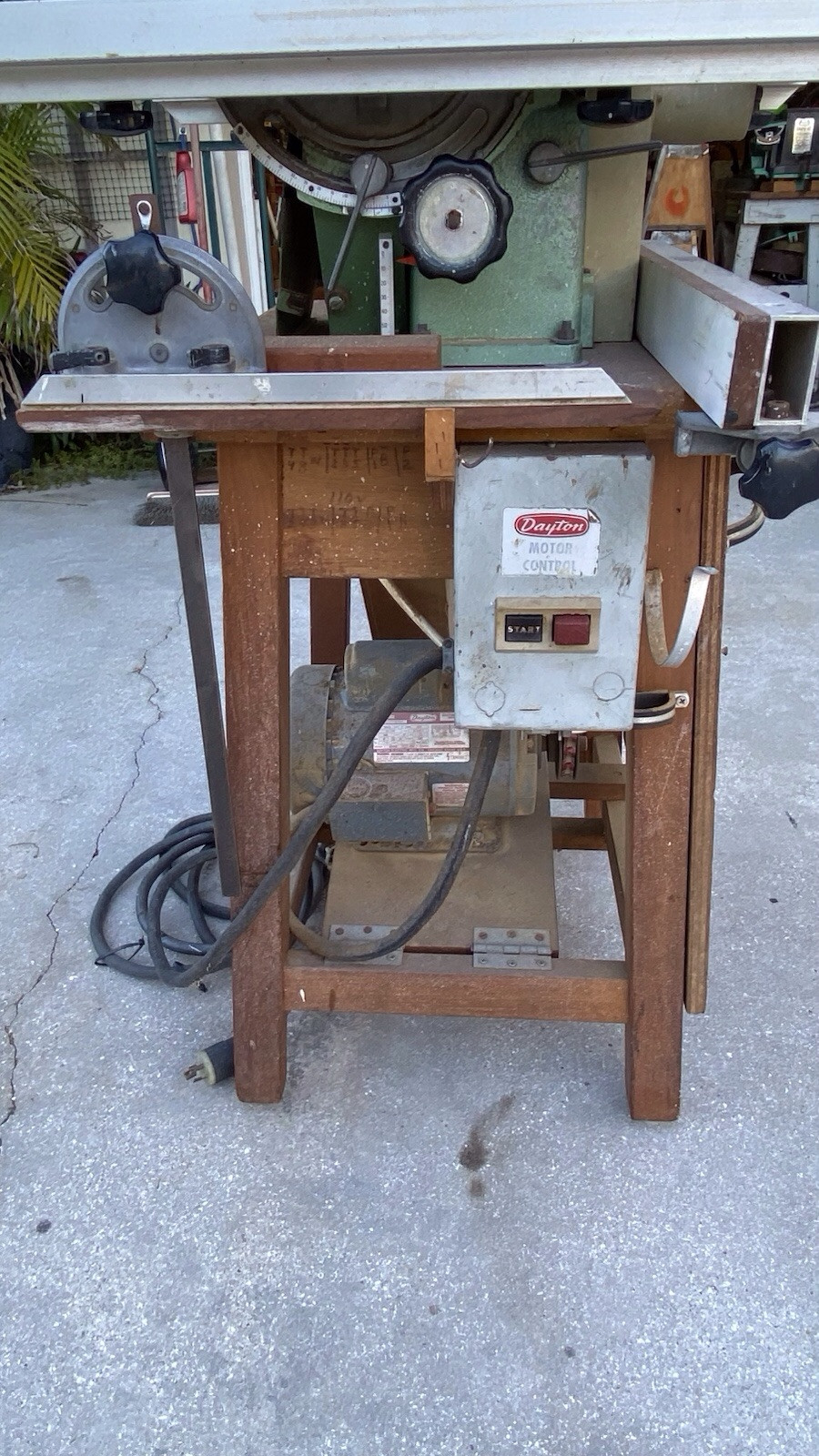 tablesaw 10 inch Inca model 341.018, with mortise table