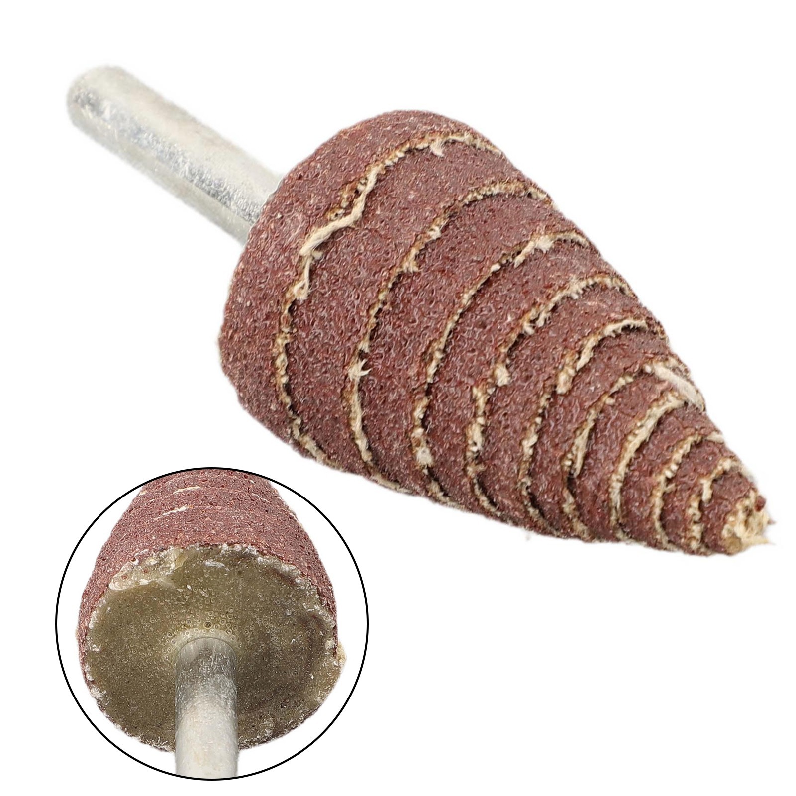 10PCS Tapered Cone Grinding Heads with 6MM Shank for Electric Grinding