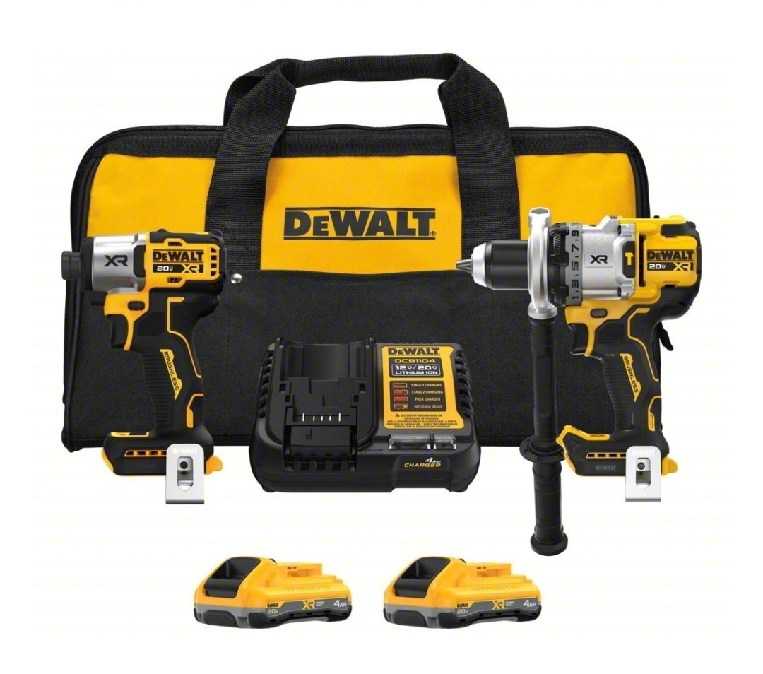 DeWALT DCK2101QQ2 20V MAX XR 2-Tool Hammer Drill/Impact POWERPACK Combo Kit