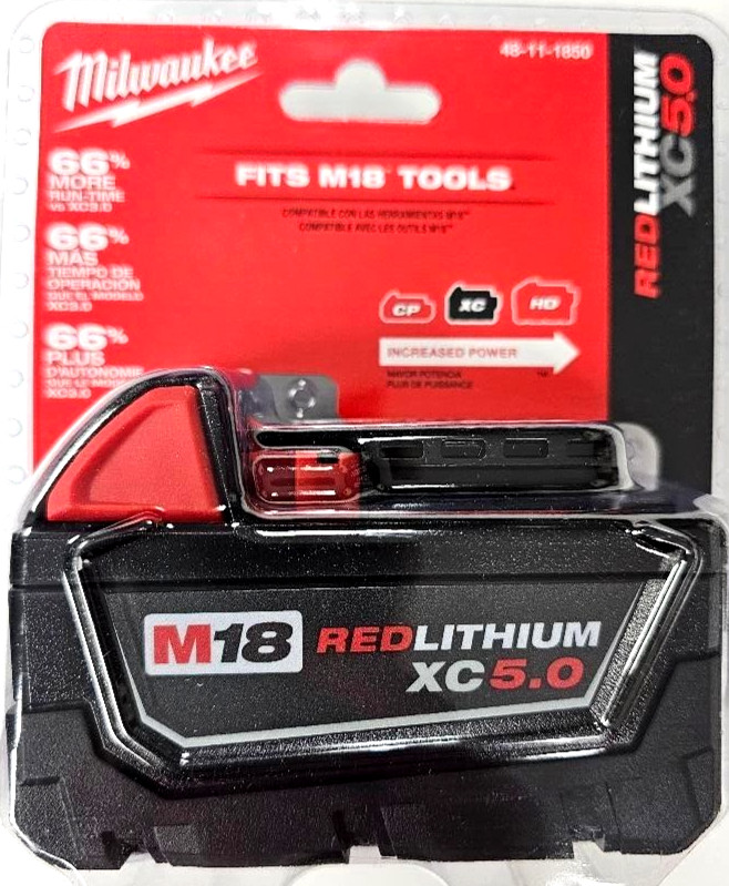 Milwaukee NEW 2723-20 FUEL Brushless Router, 2) 5.0 Batteries Fuel M18 18 Volt