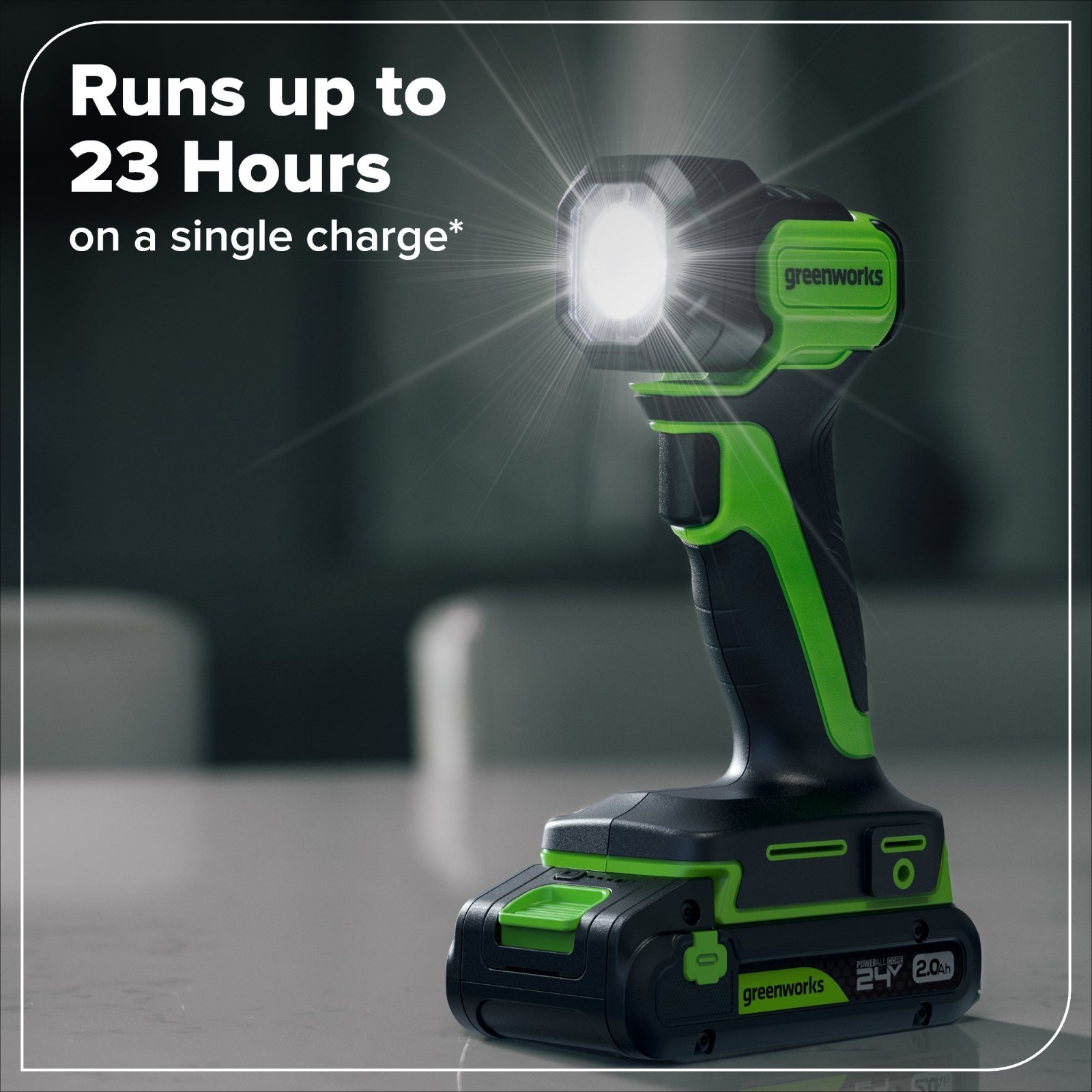 Greenworks 24V 4 Power Tool Set – Drill, Impact Driver, Circular Saw, Flashlight