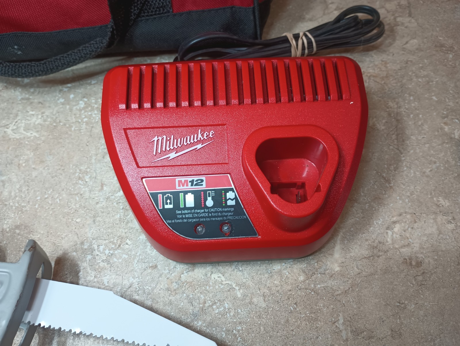 Milwaukee 2420-20 M12 HACKZALL Recip Saw w/ Bag, Charger, Manual, Blades Li-ion