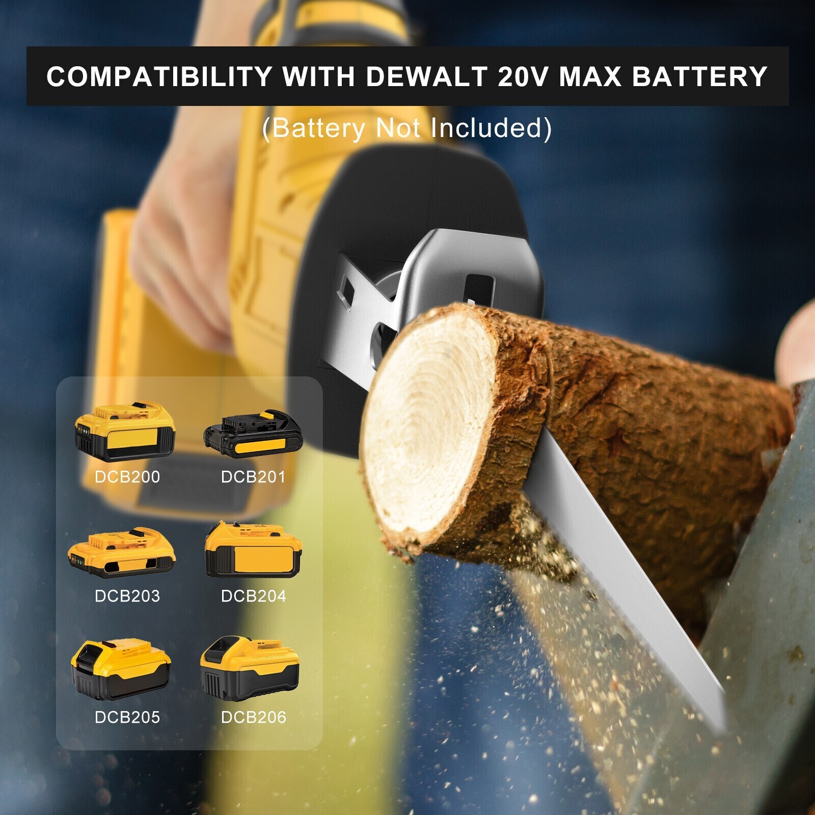 For Dewalt 20V Brushless Cordless Battery Reciprocating Saw Wood Metal Cutter.