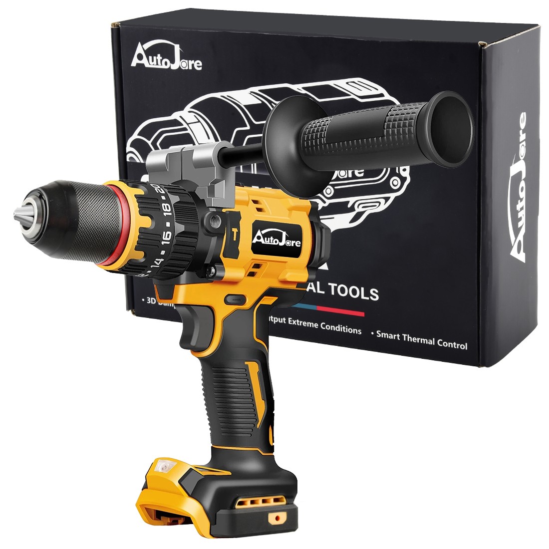 1/2&Prime; Cordless Hammer Drill/Driver Brushless For DEWALT 20V MAX Battery 2-Speed