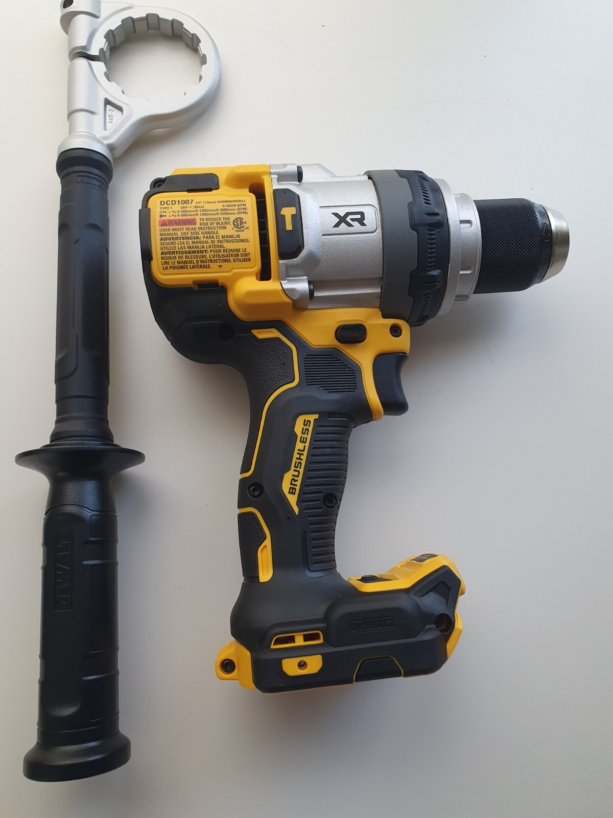 DeWALT DCD1007B 20V XR 1/2” Plug 3-Speed Hammer Drill (TOOL ONLY) – NEW