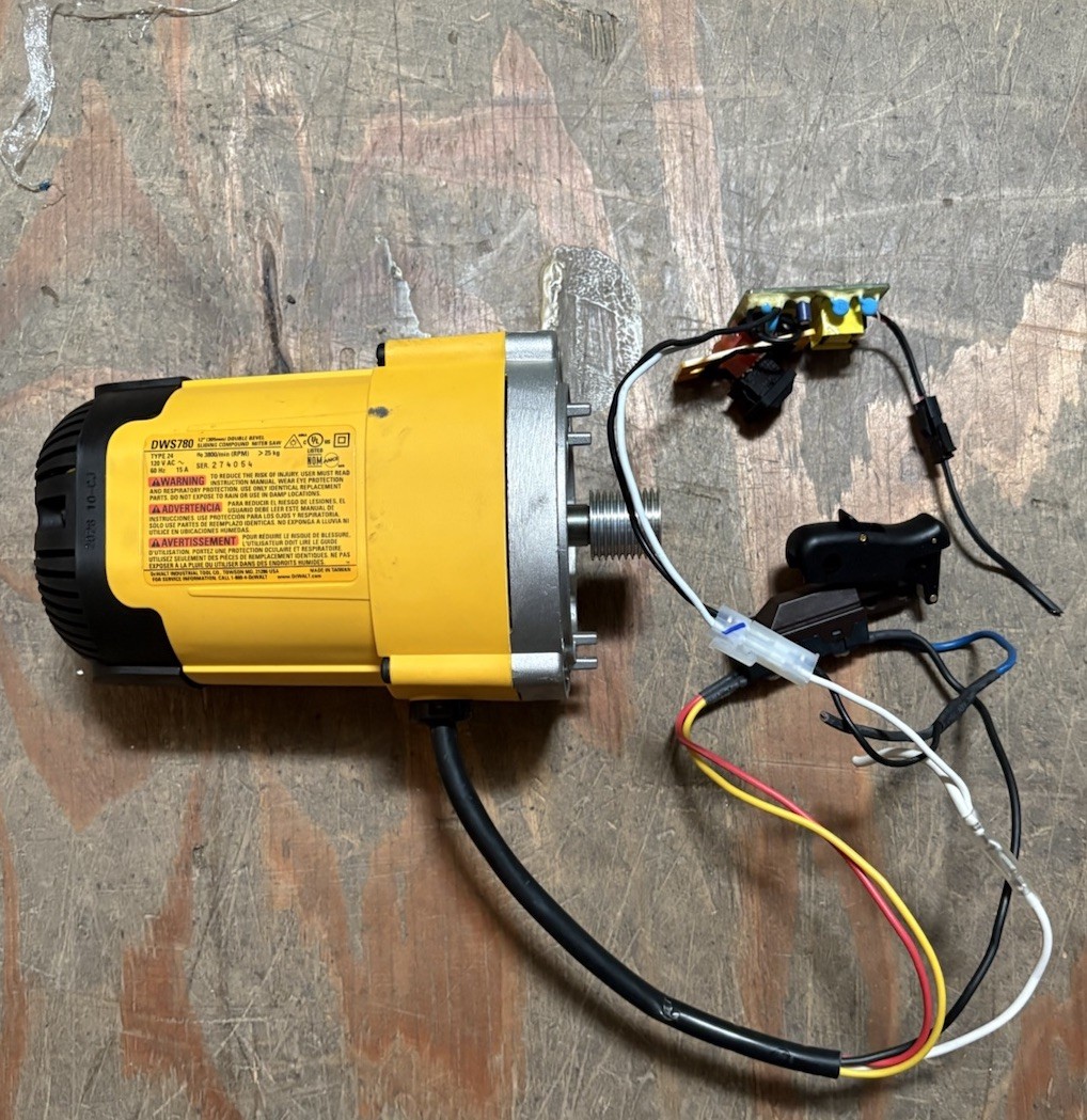 Dewalt GENUINE MOTOR for DWS780 12 IN Miter Saw Includes Switch