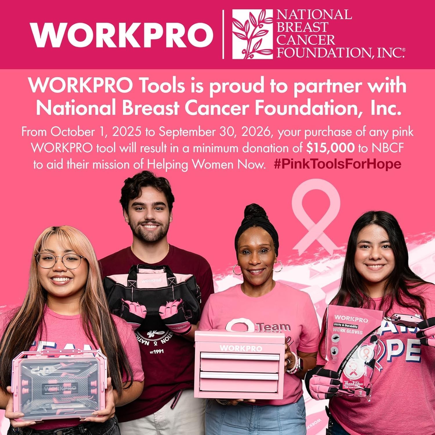 Cordless Drill Driver Kit – Pink, 20V Battery Included
