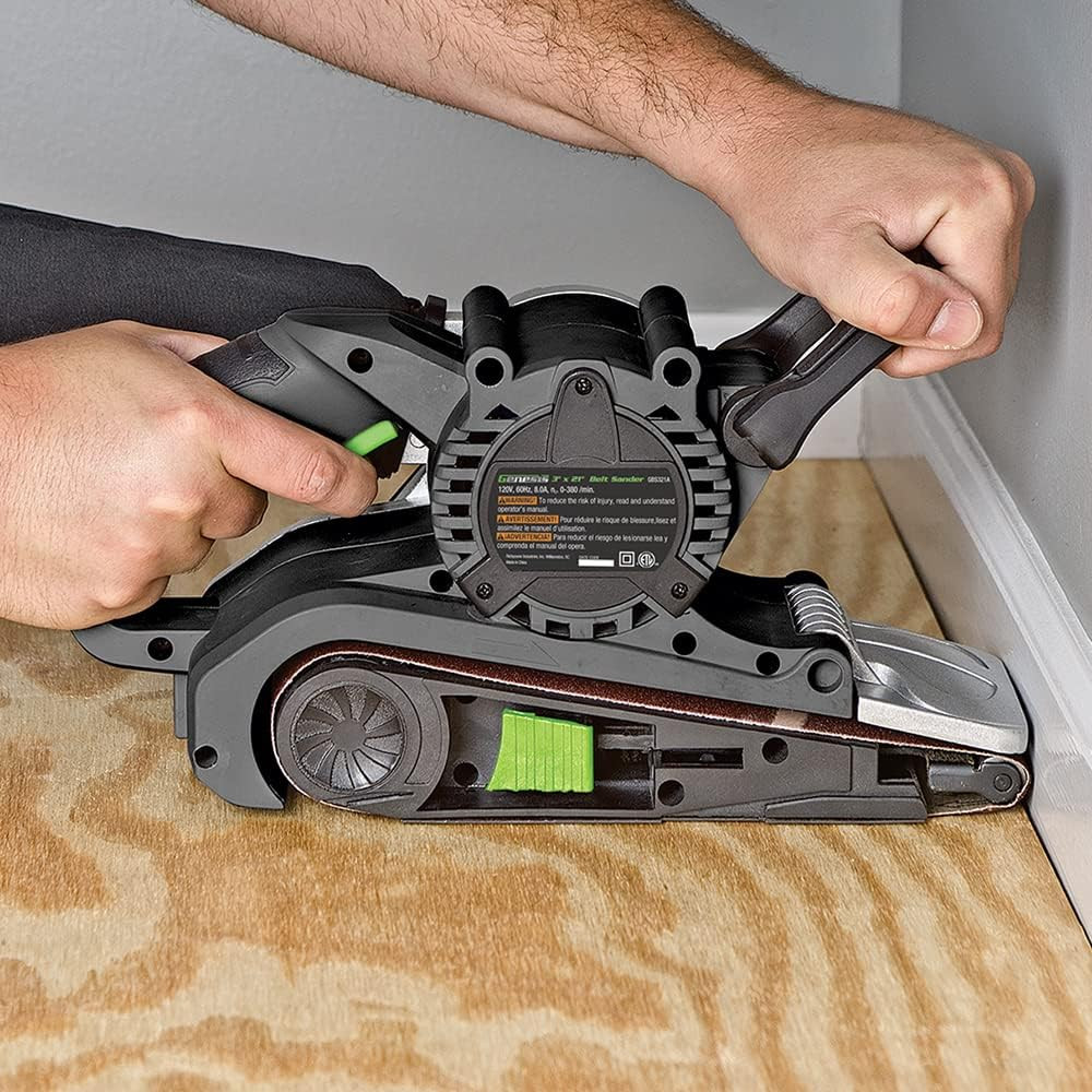 GBS321A Single Lever 3&Prime; X 21&Prime; Variable Speed Belt Sander with Adjustable Front H