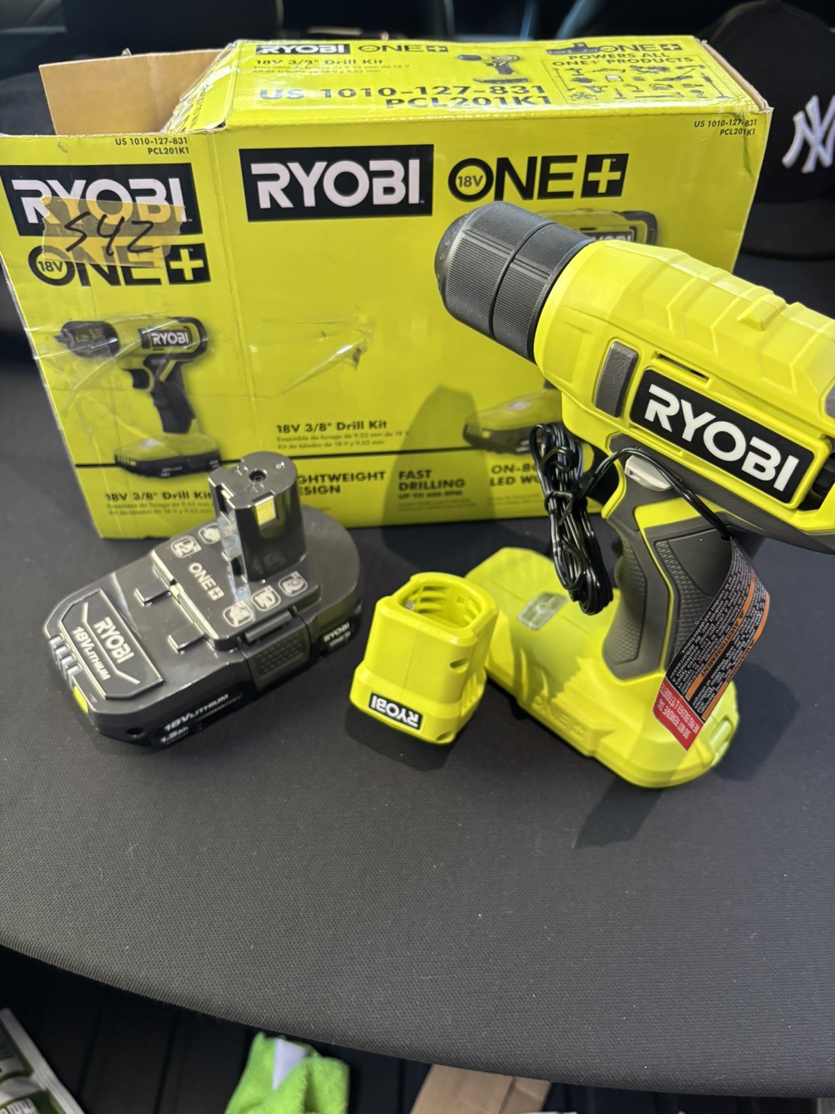 RYOBI PCL201K1 ONE+ 18V 3/8 in. Drill/Driver Kit w/Battery and Charger