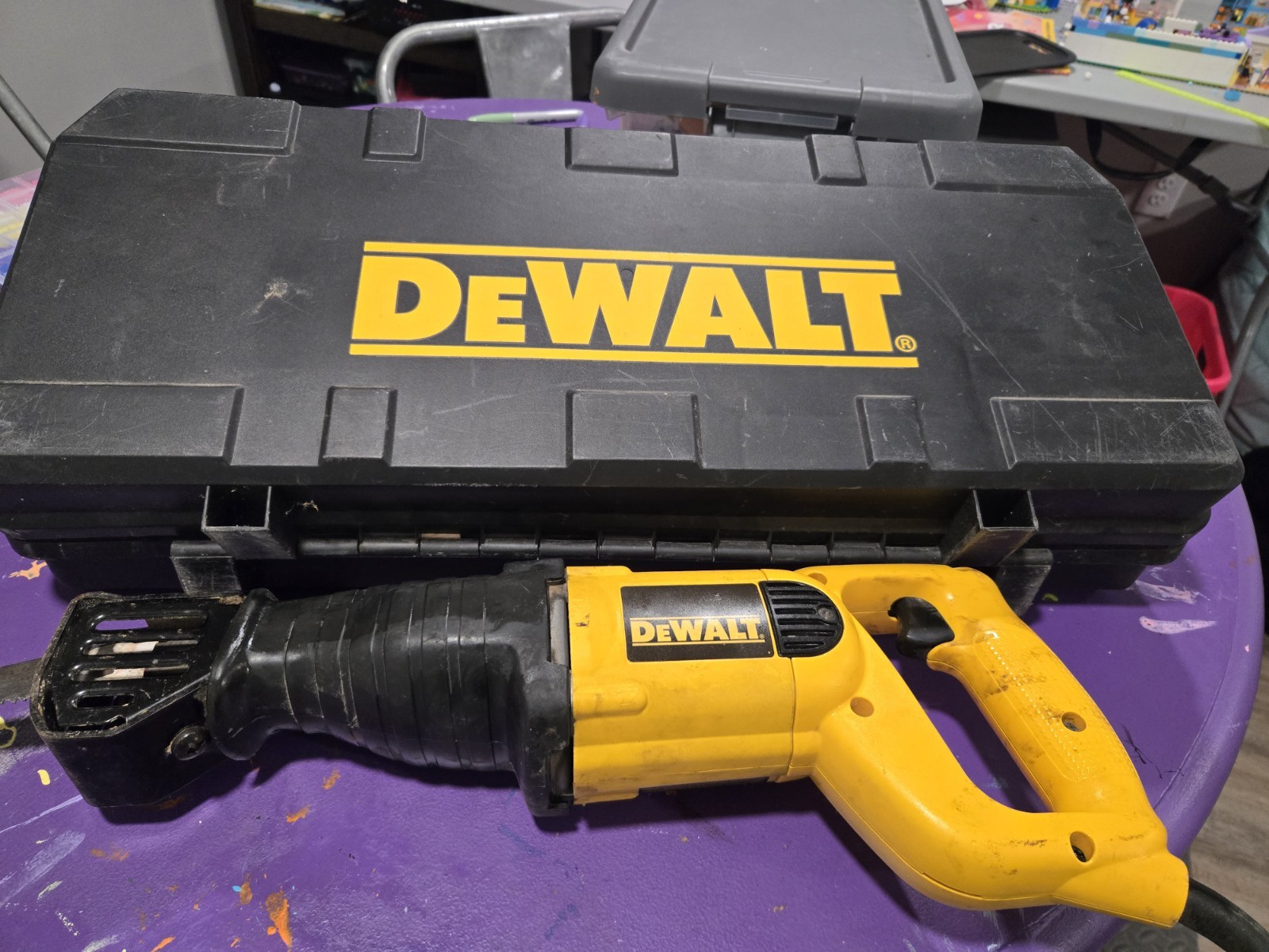 DEWALT Corded Electric Reciprocating Saw w/ Case Yellow/Black