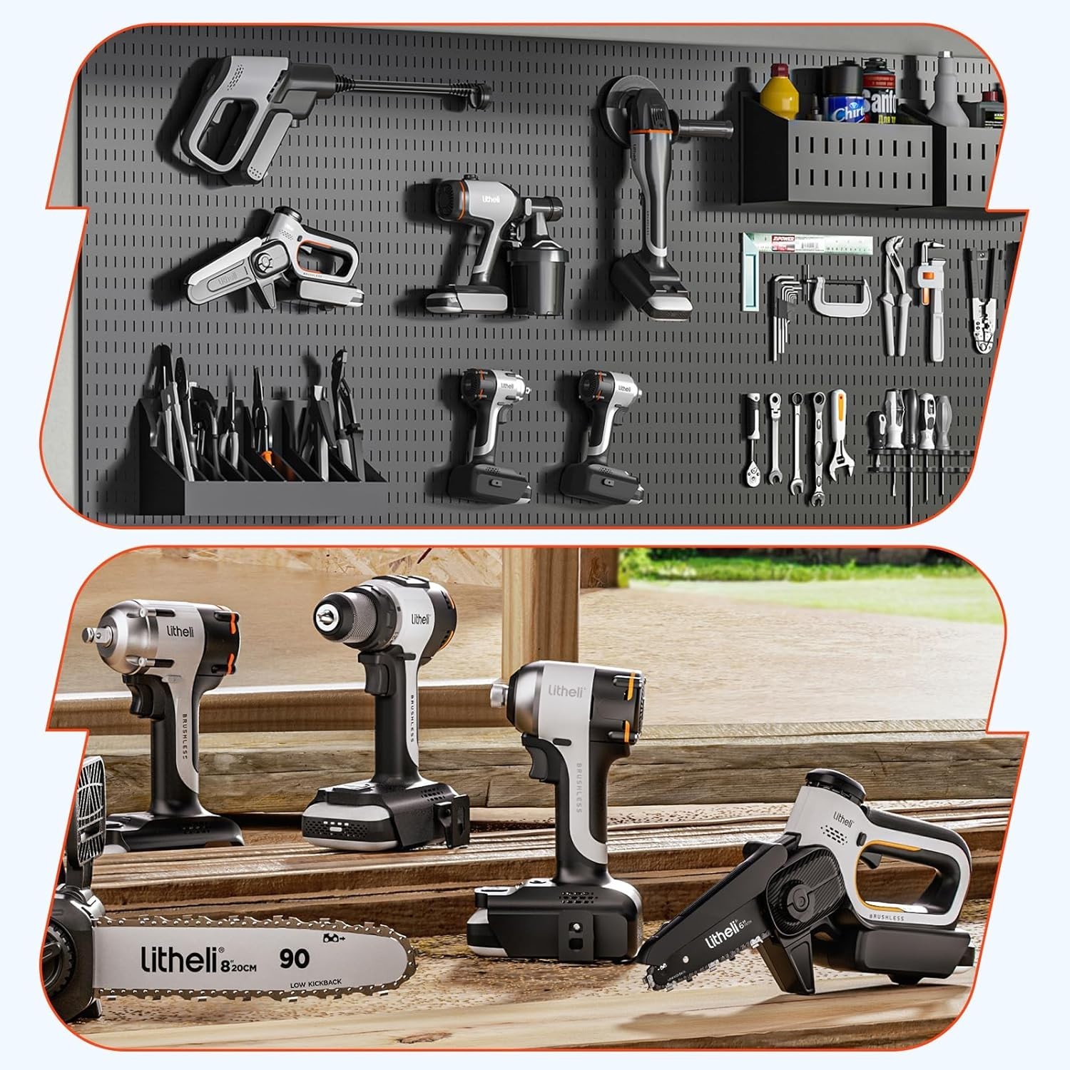 Cordless Impact Wrench Set – 5 Torque Settings, 5 Sockets