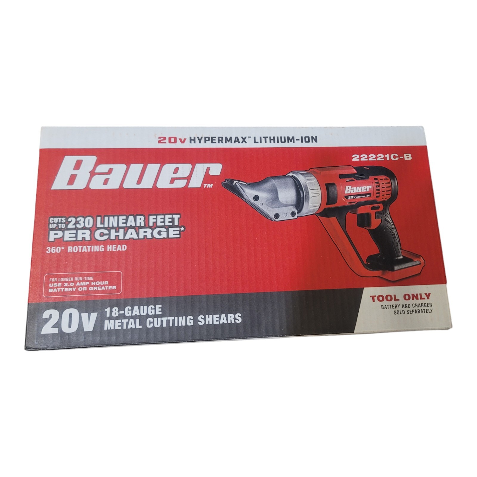 20V Cordless 18 Gauge Metal Cutting Shears (Tool Only)