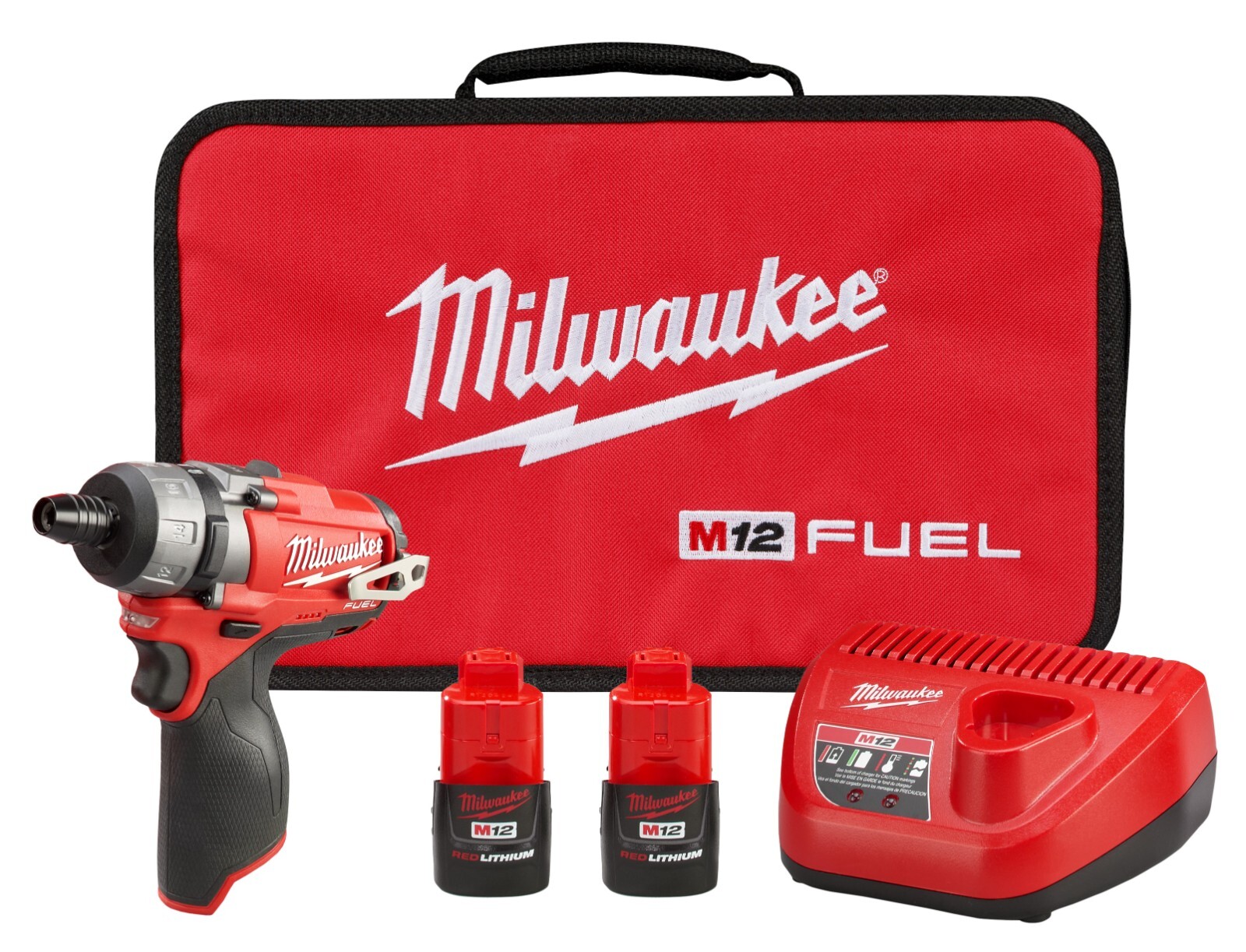 Milwaukee 2402-22 M12 FUEL™ 1/4&Prime; Hex 2-Speed Screwdriver Kit