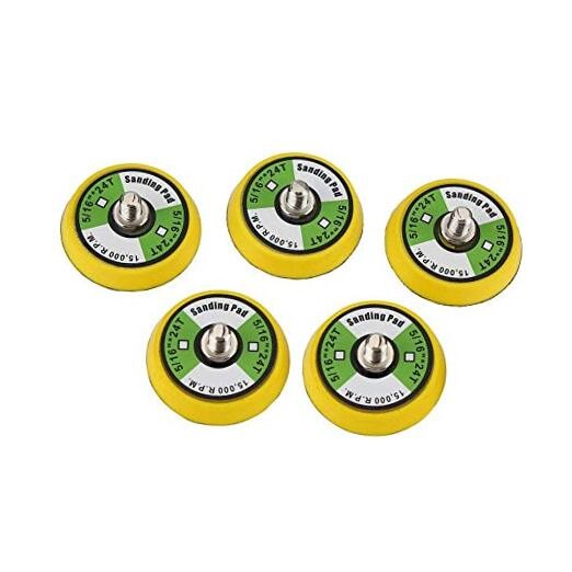 5Pcs 2-Inch Dual-Action Backing Plate, 5/16&Prime; 2&Prime; Pad–5Pcs 5/16&Prime;-24 Thread / 2&Prime;