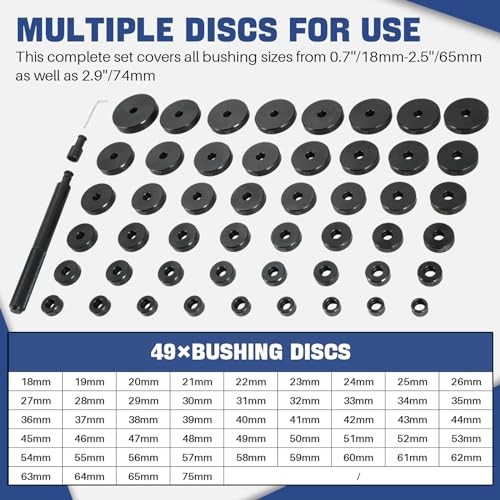 52 in 1 Custom Bushing Driver Tool Set 18mm-65mm | Transmission Bushing