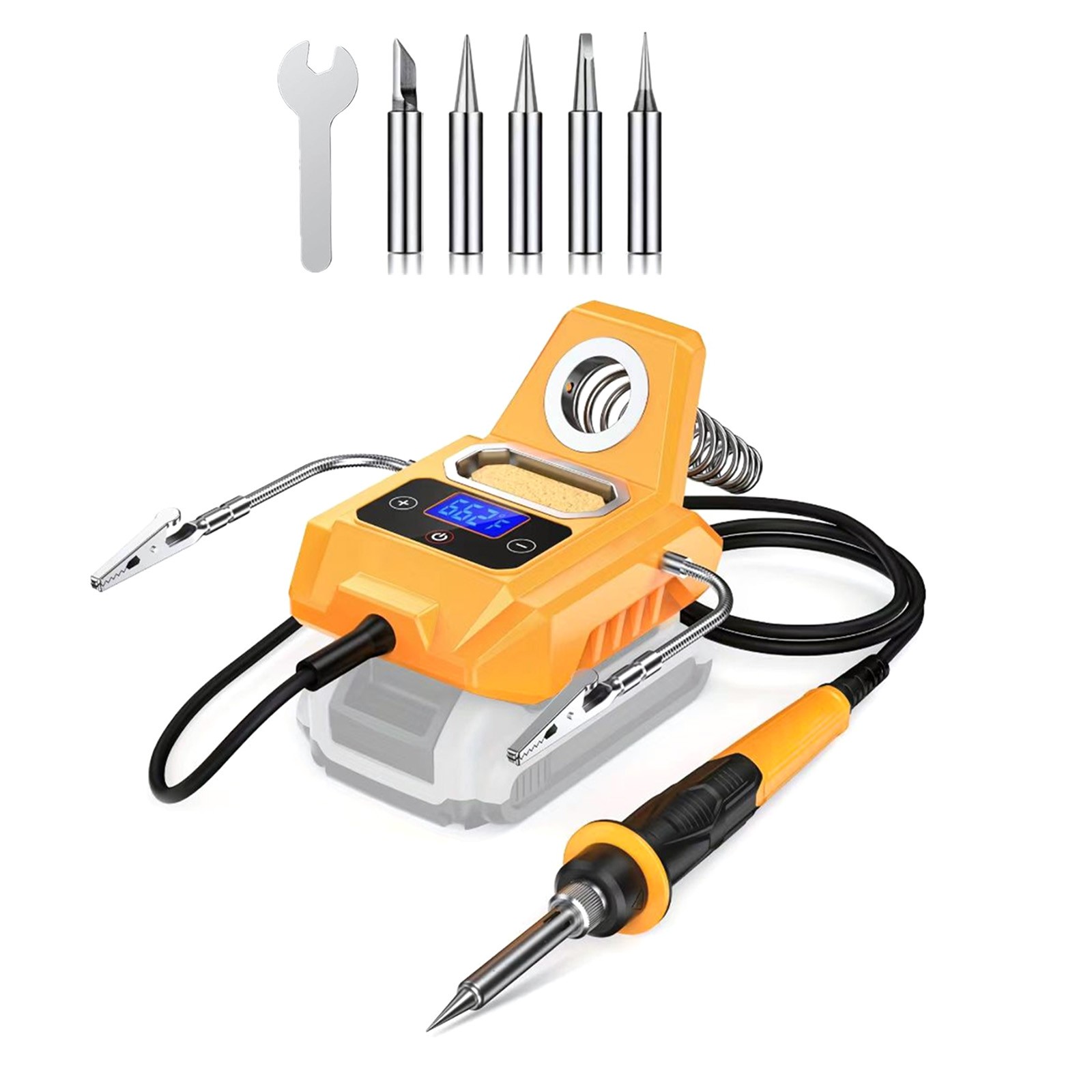 For Dewalt 20V Max Cordless Soldering Iron w 2 Helpers 6 Tips STB Standby Mode