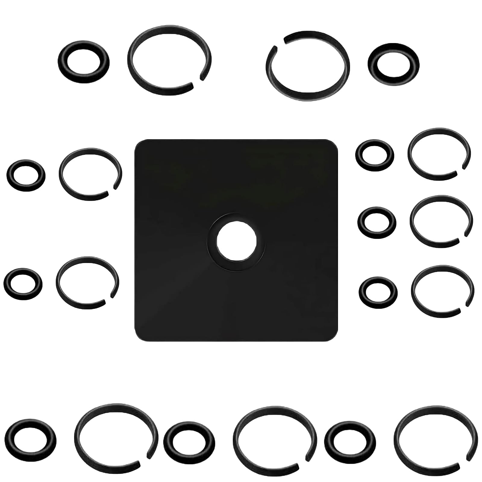 【5-Pack Impact Retaining Ring Clip Kit】 1/2 3/8 O-Ring Set for Milwaukee Ele…